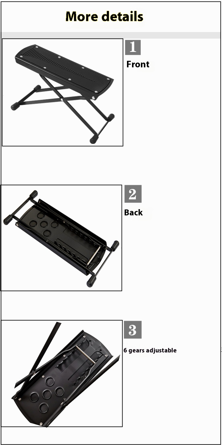 Title 6, Classical Guitar Folding 6-gear Adjustment Port...