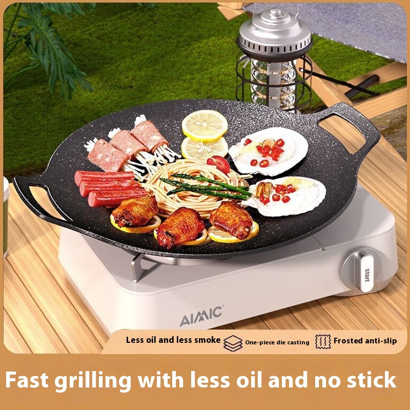 Title 7, Japanese Medical Stone Barbecue Plate Household...