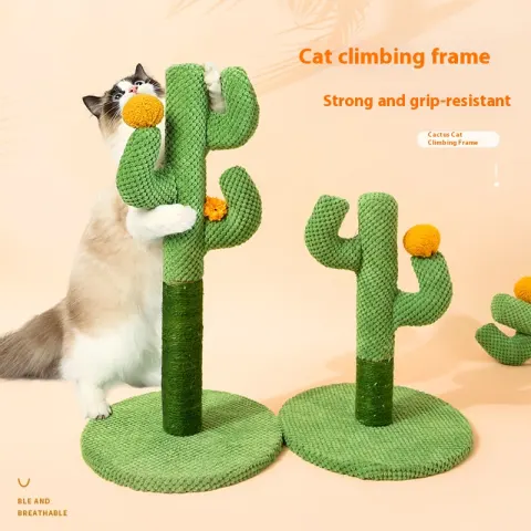 Masson Cactus Cat Scratch Board Sisal Scratching Pole Climber