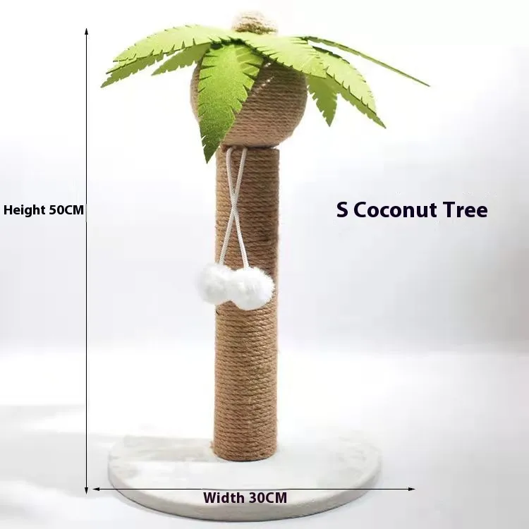 Masson Cactus Cat Scratch Board Sisal Scratching Pole Climber For Pet Cat Cat Toy Supplies Grinding Claw Scratching - Coconut Tree 30X50Cm - View 1