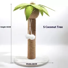 Masson Cactus Cat Scratch Board Sisal Scratching Pole Climber For Pet Cat Cat Toy Supplies Grinding Claw Scratching - Coconut Tree 30X50Cm - View 1