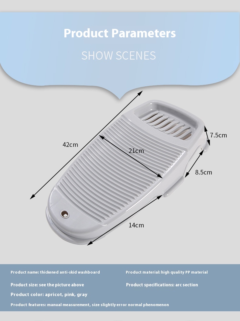 Title 10, Thick Washboard Plastic Non-slip