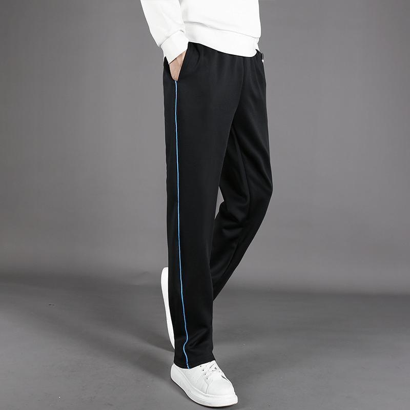 Black Trousers Blue Thin