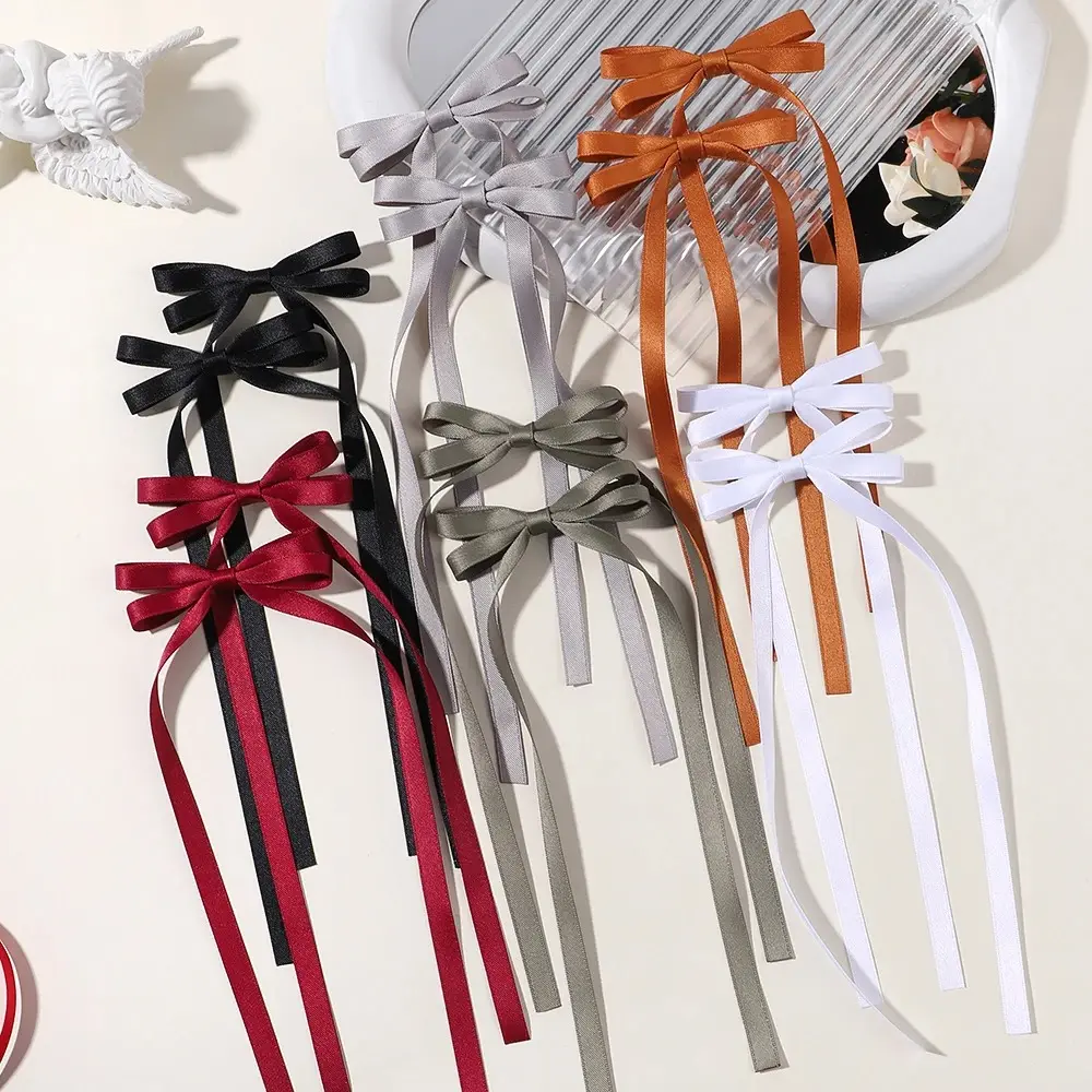 Bow Braided Hair Ribbon Tie-up Tie Double