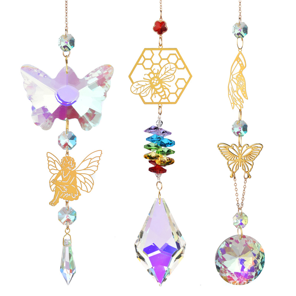 Title 5, Window Decoration Large Crystal Butterfly Bee A...