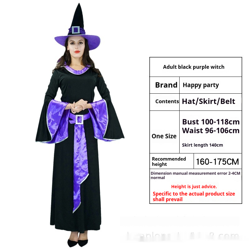 Adult Purple Black Witch Brand