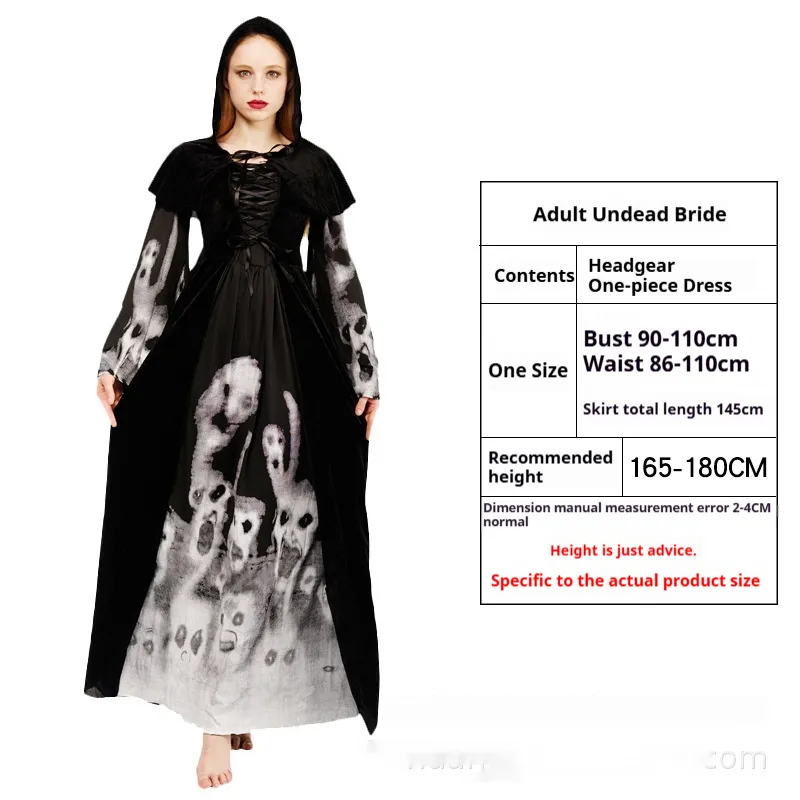 Halloween Costume Witch Vampire Dress Up Party - Bride Of The Dead