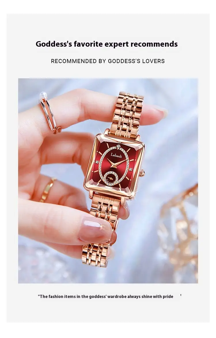 Light Luxury Temperament Women's Square Quartz Watch