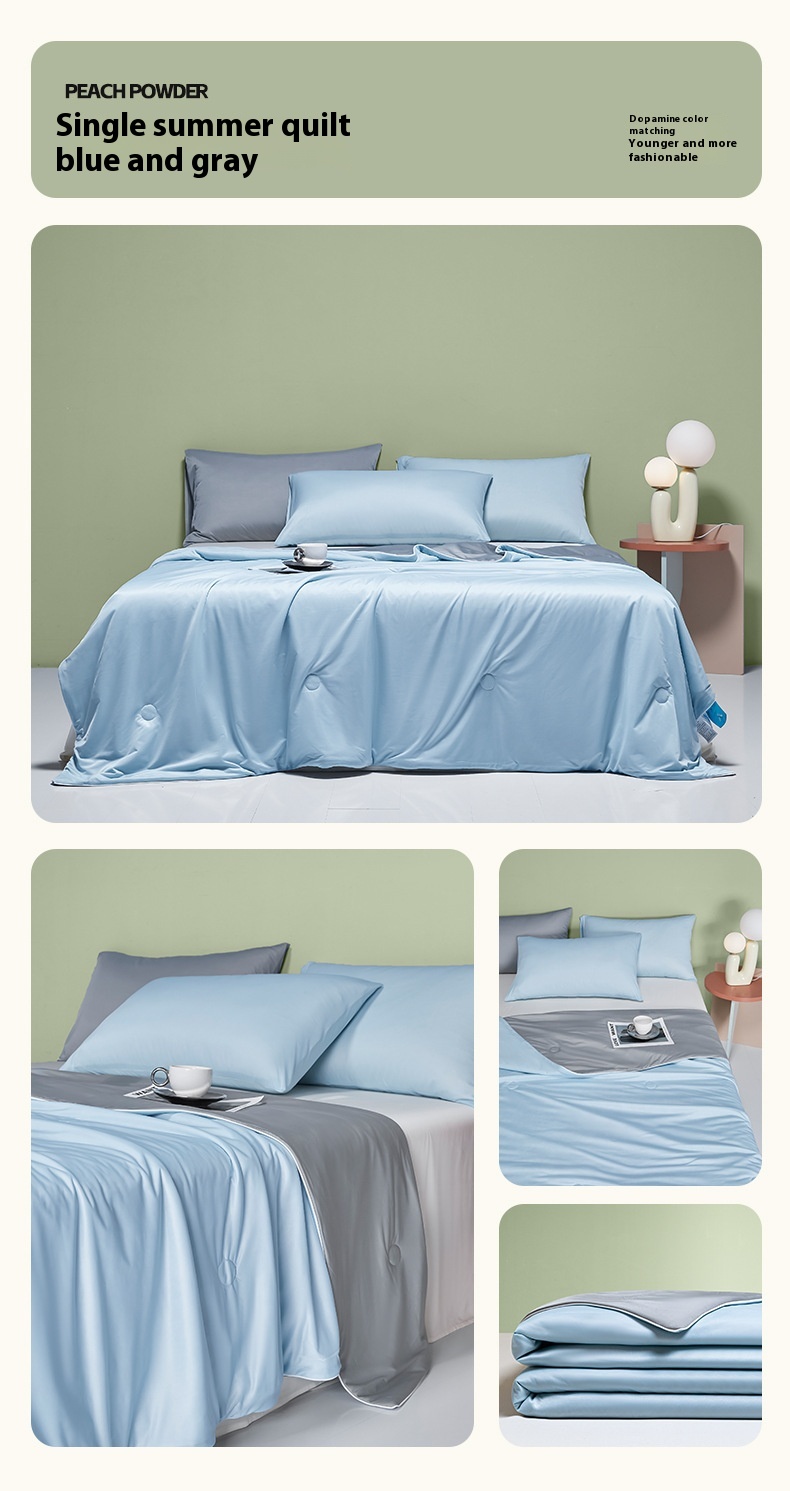 Title 10, Class A Mica Cool Silk Single Summer Quilt Ice ...