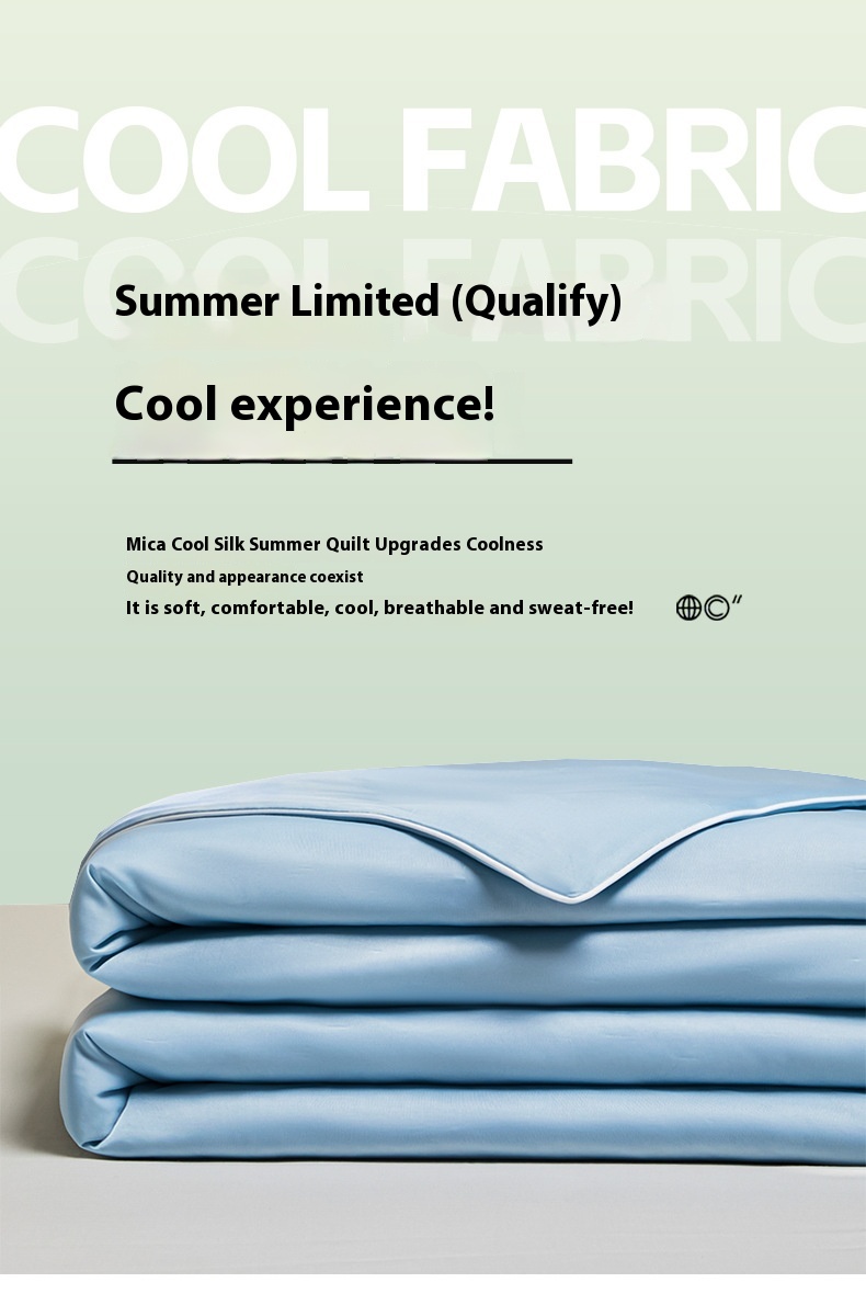 Title 6, Class A Mica Cool Silk Single Summer Quilt Ice ...