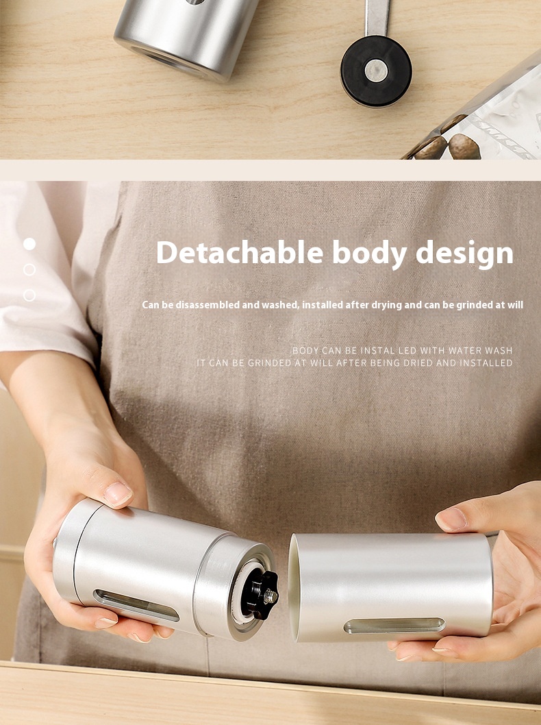 Title 4, Household Portable Hand Crank Coffee Bean Grinder