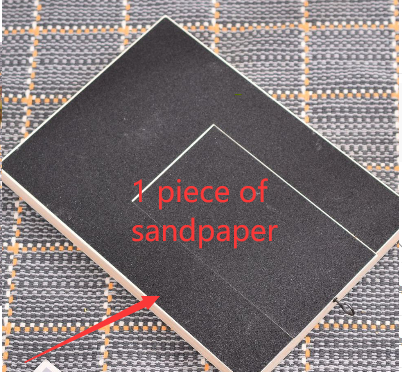 1 piece of sandpaper