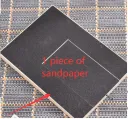 1 Piece Of Sandpaper