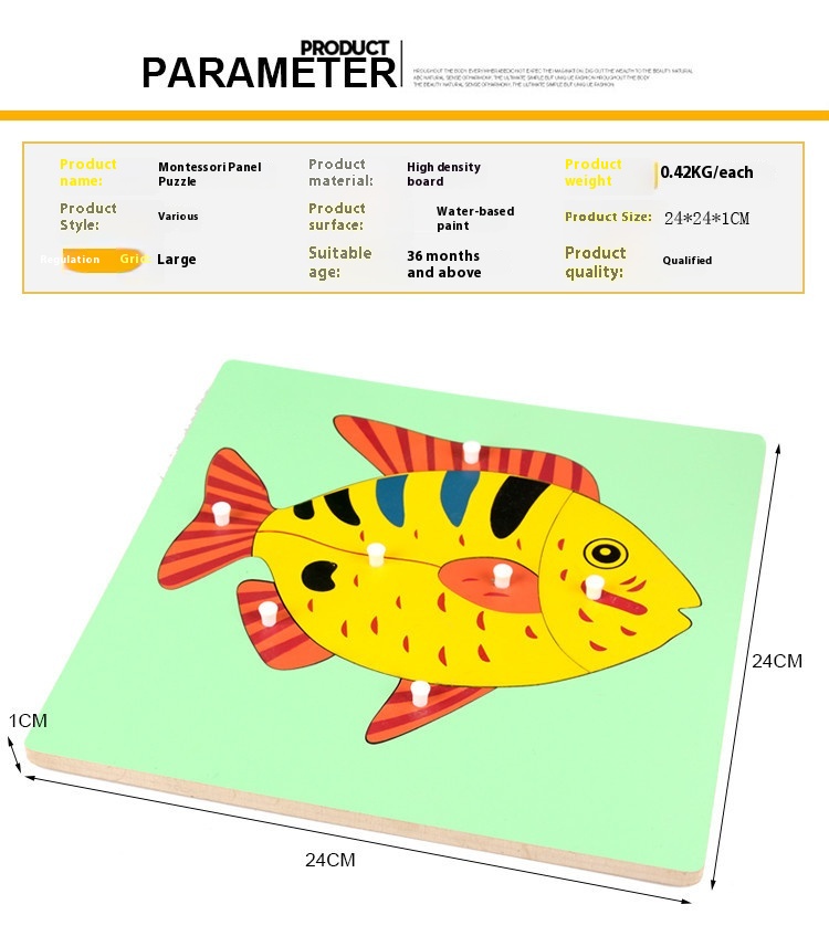 Title 14, Eight Panel Puzzle Of Animals And Plants For Ea...