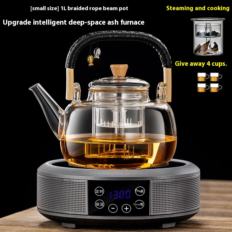 Rope Pot Gray Stove 1L