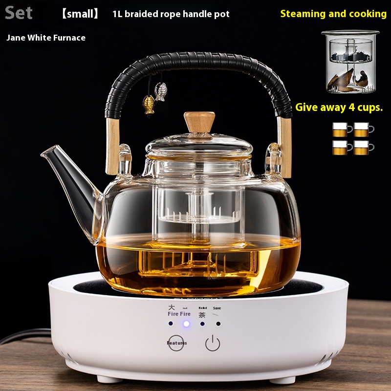 Rope Pot White Furnace 1L