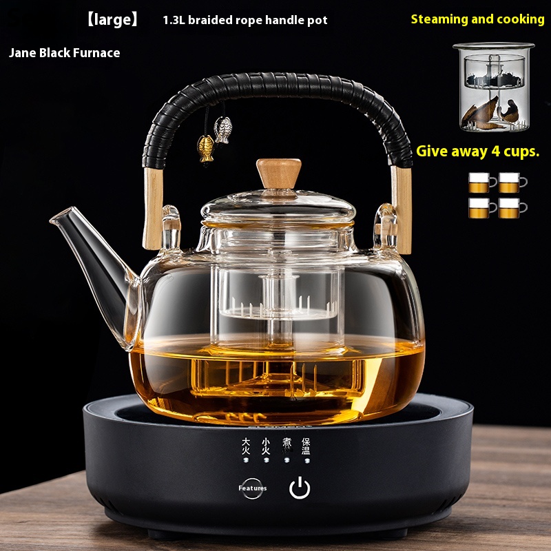 Big Rope Pot Black Stove1.3L