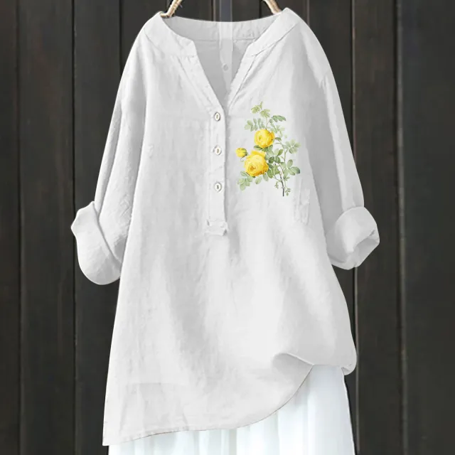 Bamboo Linen Comfort Printing Fashionable All match Shirt Xl240533Hcy32 3Xl - Shop at LoveMi