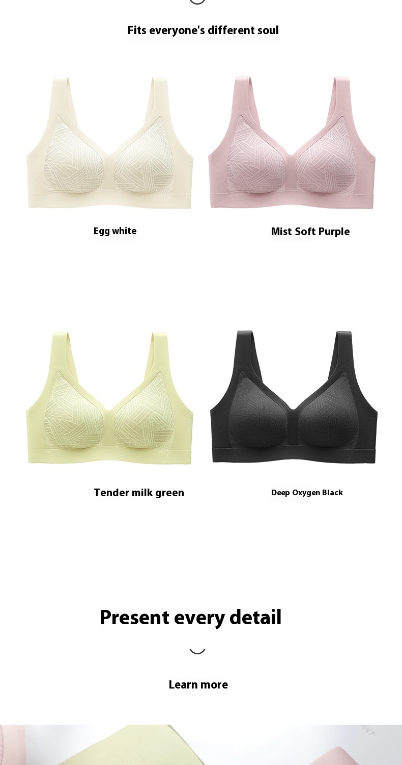 Title 19, Seamless Latex Summer Thin Lace Backless Bra