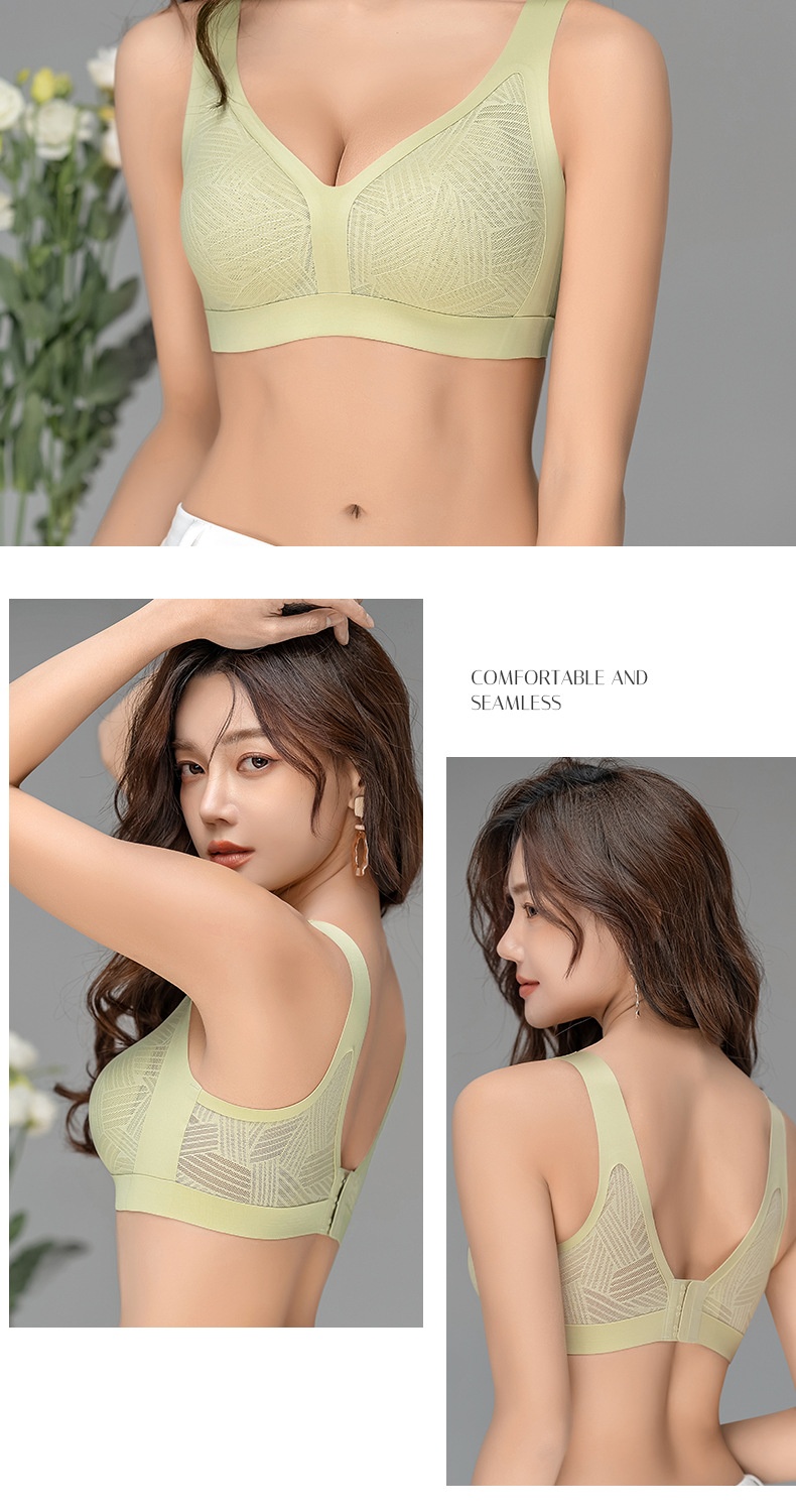 Title 1, Seamless Latex Summer Thin Lace Backless Bra