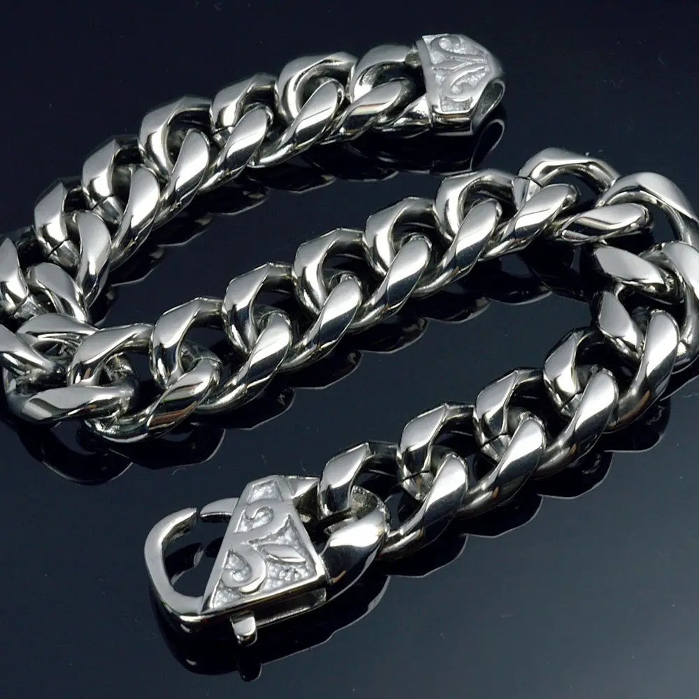 Personalized Titanium Steel Men's Bracelet Punk Rock All-match