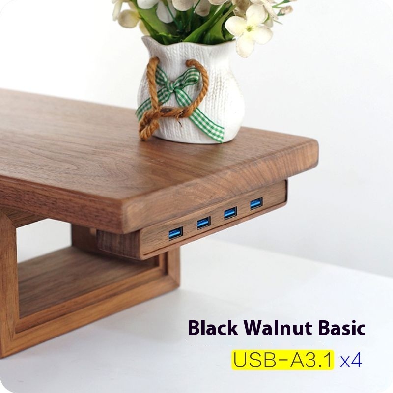 Black Walnut 4USB