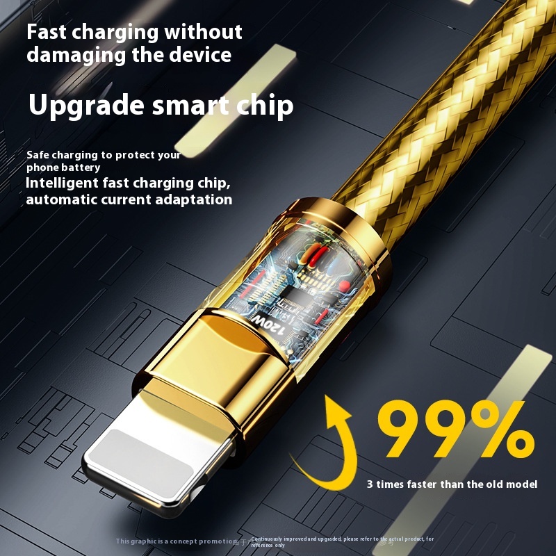 120W Lightning Fast Charge Line Car Pure Copper Core