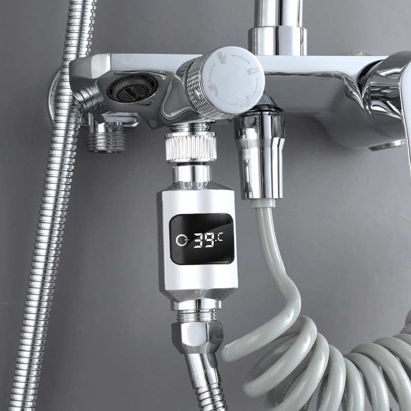 Title 2, Shower Head Temperature Meter Shower Faucet Wat...