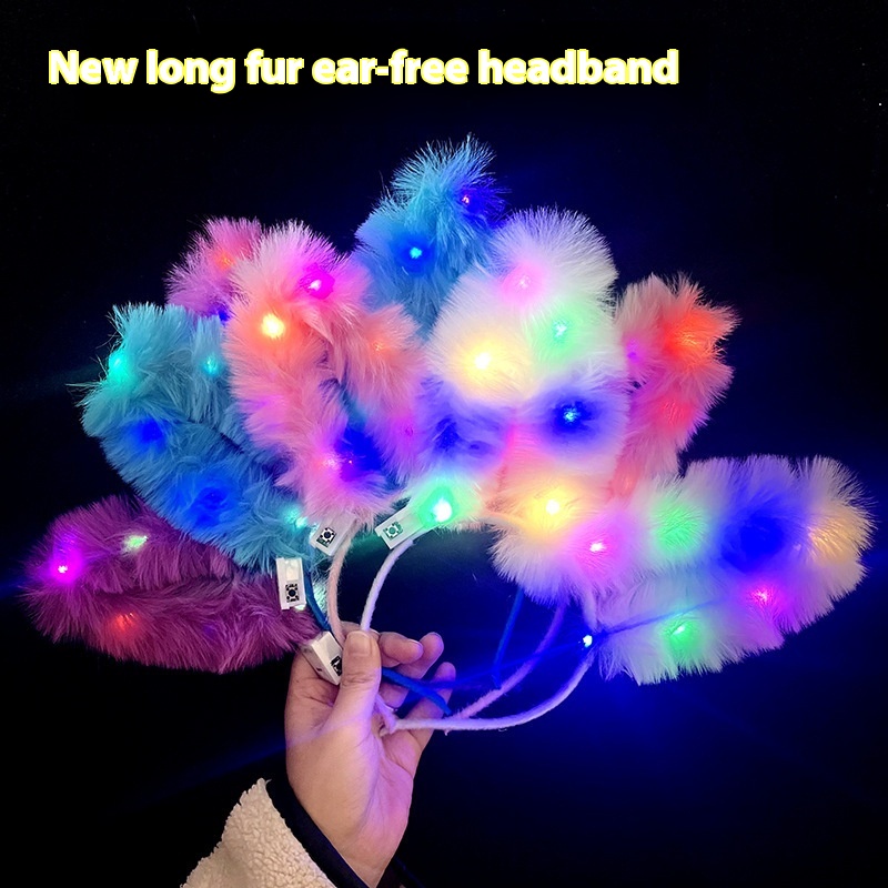 Long Fur Rabbit Ear Headband