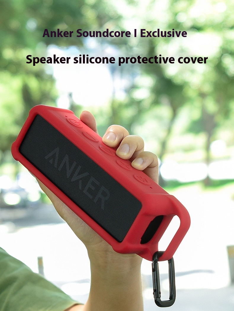 Title 10, For Anker Soundcore 2 Speaker Silicone Protecti...