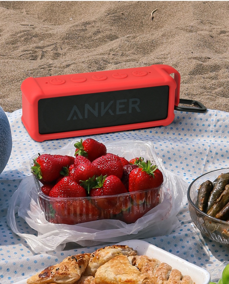 Title 8, For Anker Soundcore 2 Speaker Silicone Protecti...