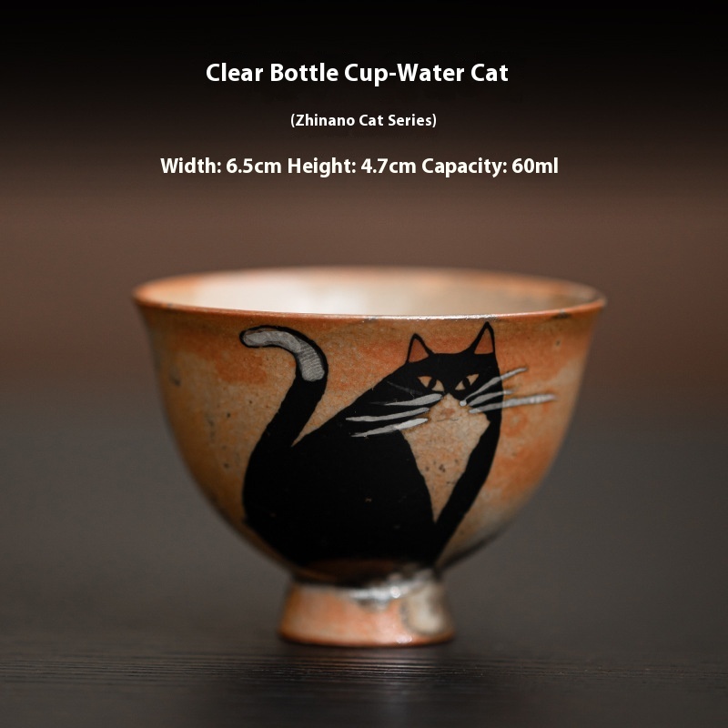 Clear Bottle Cup Water Cat