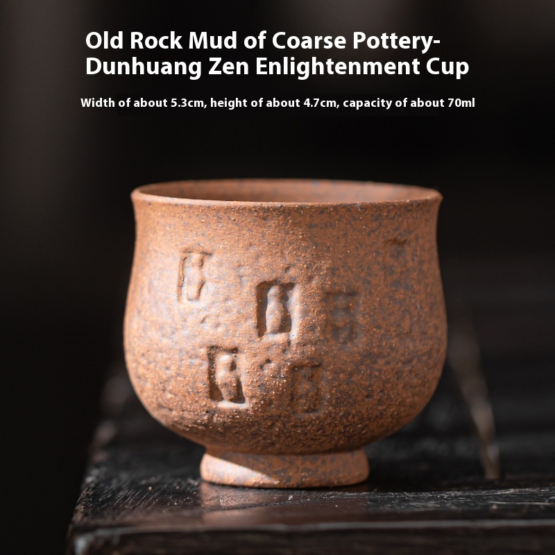 Title 10, Stoneware Master Cup Vintage Handmade Ceramic D...