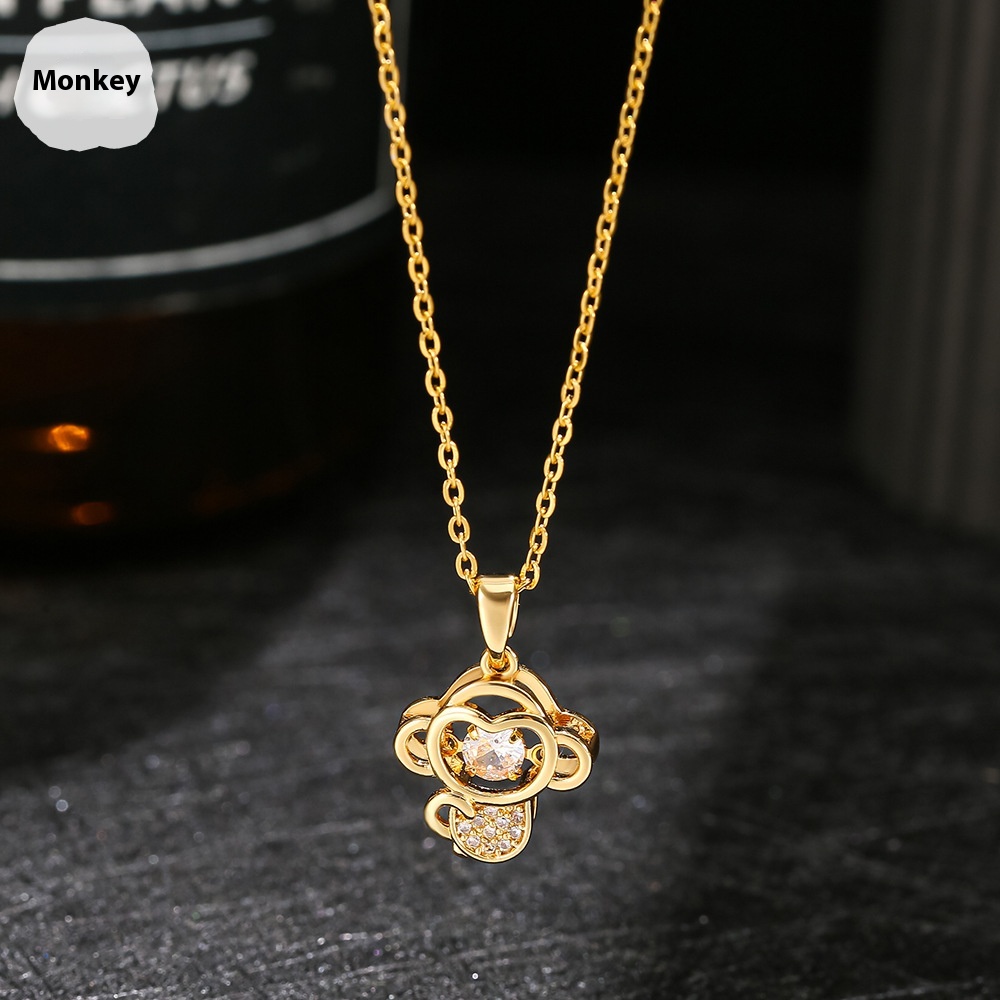 Monkey 18K Gold Plating