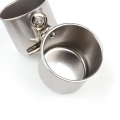 Birdcage Food Container Outdoor Feeder - Stainless Steel Natural Colour - View 1