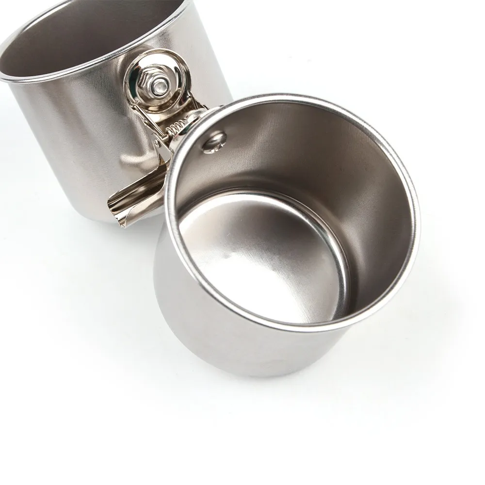 Birdcage Food Container Outdoor Feeder - Stainless Steel Natural Color
