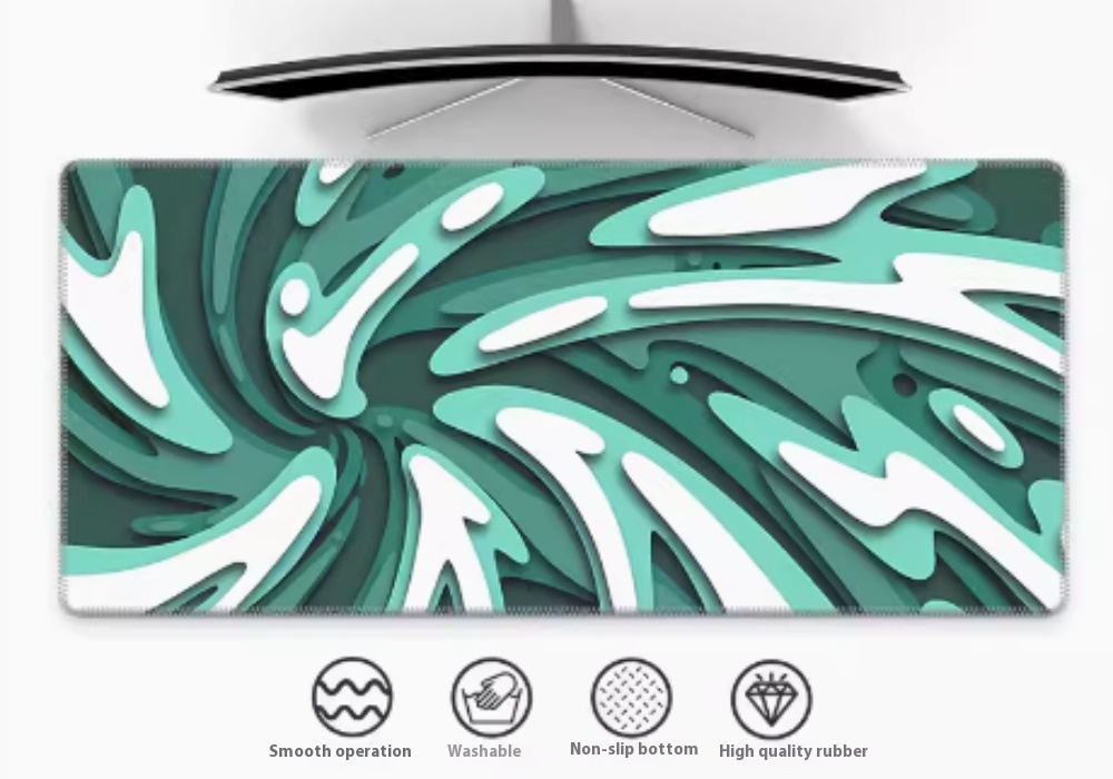 Title 3, Cream Layered Vortex 3D Stereoscopic Mouse Pad