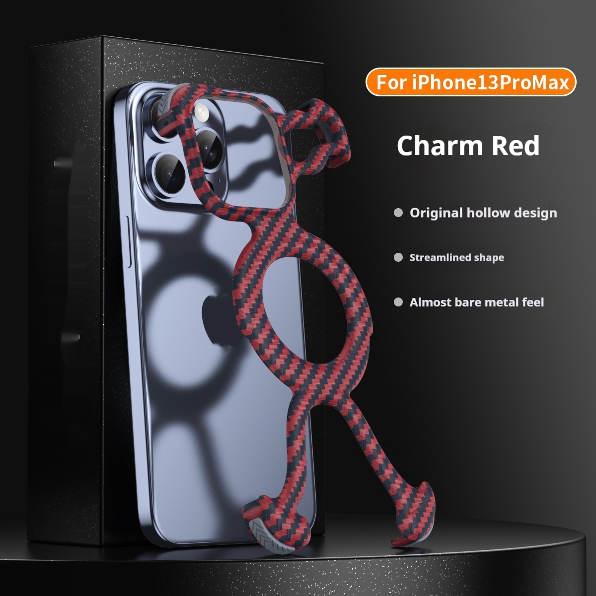 Carbon Fiber Charm Red