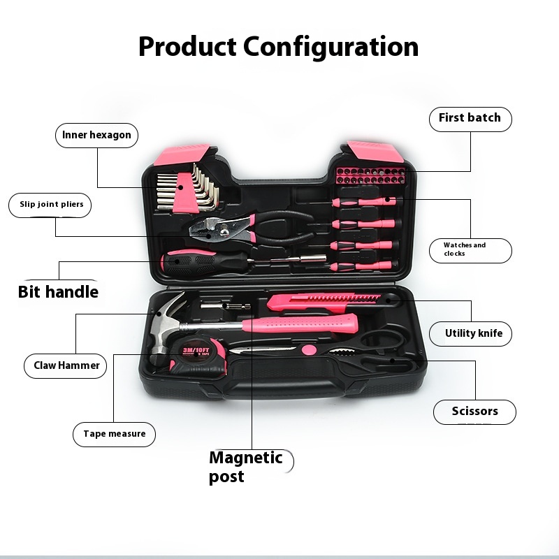 39-piece Household Hardware Combination Tools Suit - Image 4