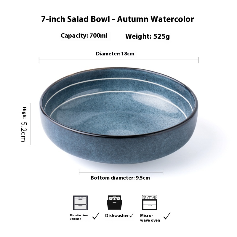 Title 7, Creative Salad Bowl Soup Plate Household Dinner...