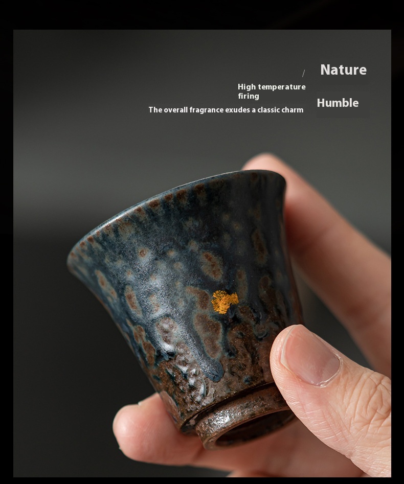 Title 6, Empty Zhai Bronze Glaze Hand-sprinkling Gold Ro...