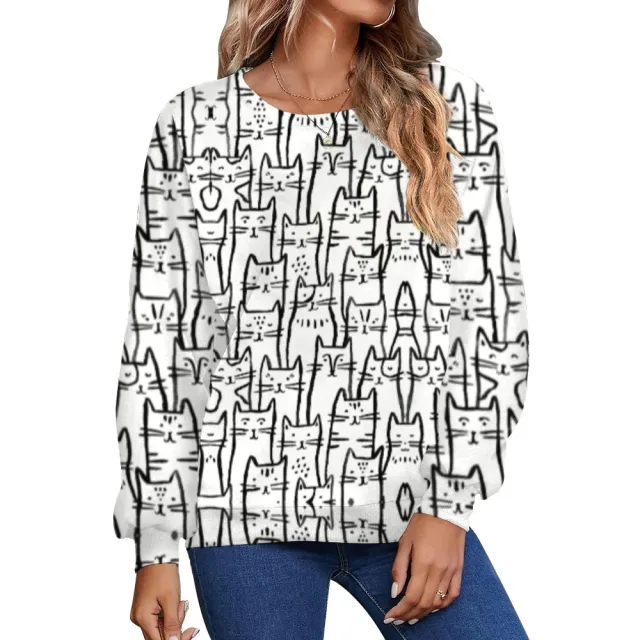 Women's Casual Personalized Trendy Digital Printed Hoodie Style7 2Xl - Shop at LoveMi