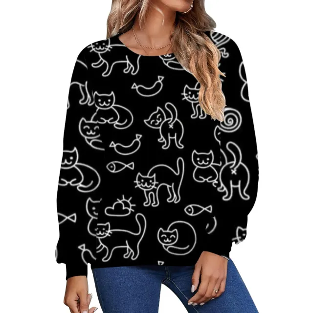Women's Casual Personalized Trendy Digital Printed Hoodie Style9 3Xl - Shop at LoveMi