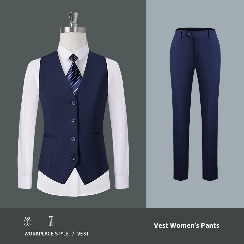 Women's Royal Blue Vest Pants