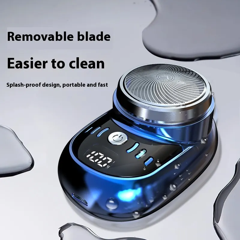 Mini Electric Shaver Portable Travel Men's Lock and Load