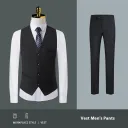 Men'S Black Vest Pants