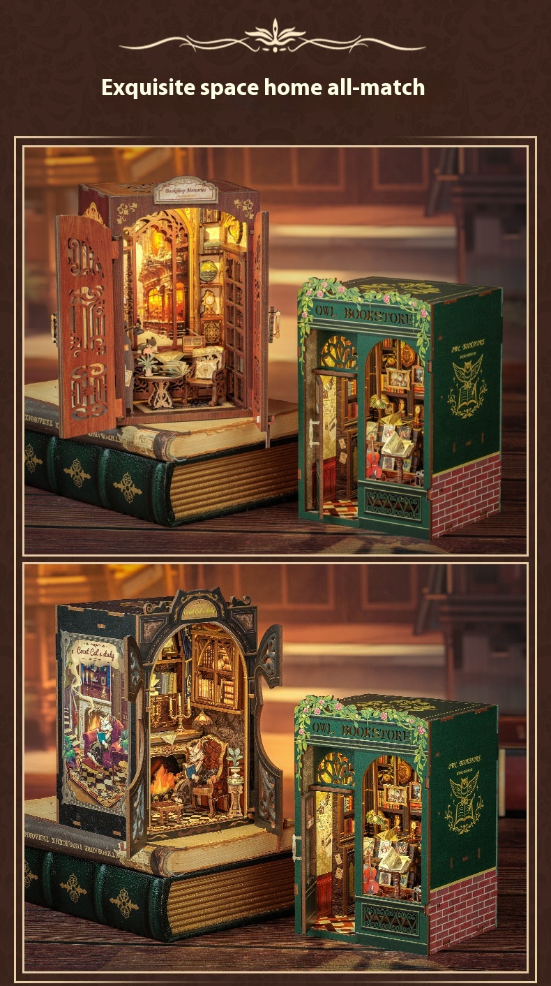 Title 8, Small Frame Book Stand Assembled Model Miniatur...