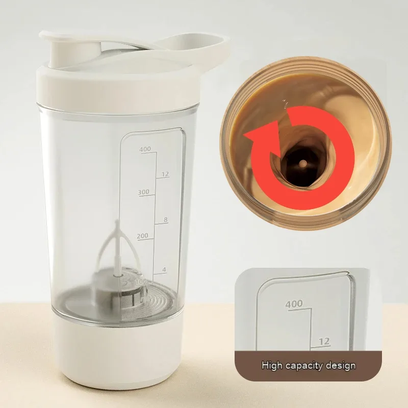 400ML 14oz Electric Protein Powder Mixing Cup Automatic Shaker