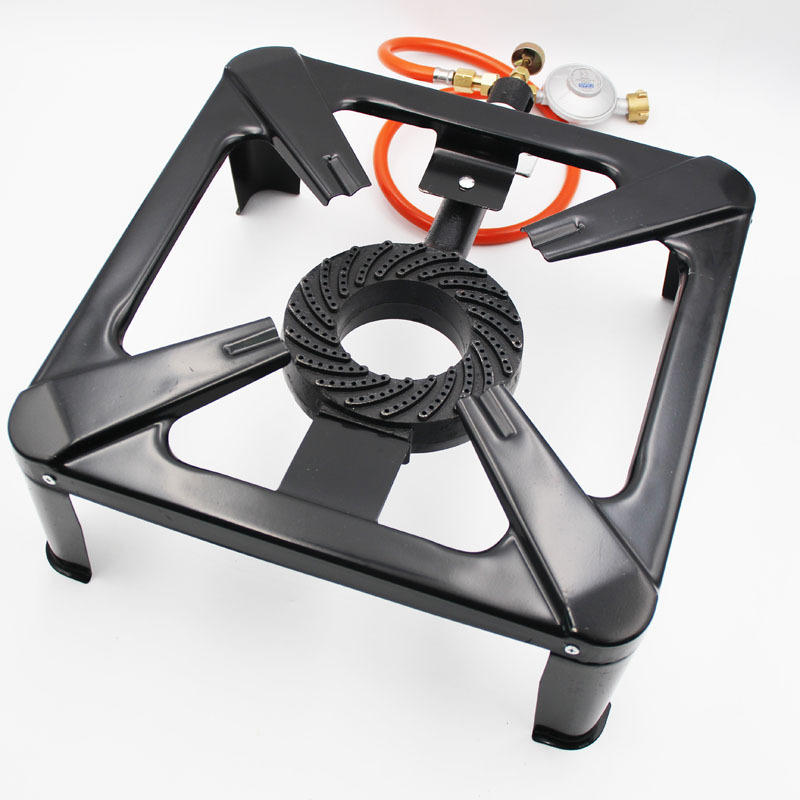 Outdoor fierce fire stove cast iron gas furnace (black)