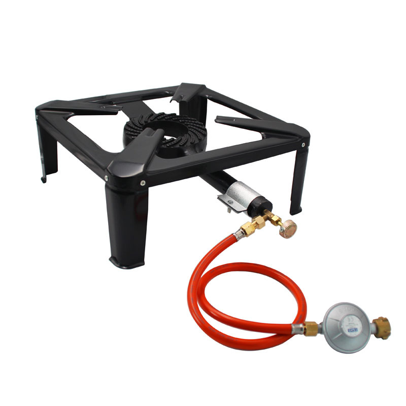 Outdoor fierce fire stove cast iron gas furnace (black)
